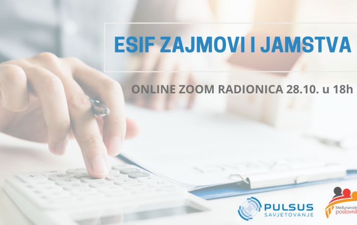 ESIF ZAJMOVI I JAMSTVA RADIONICA